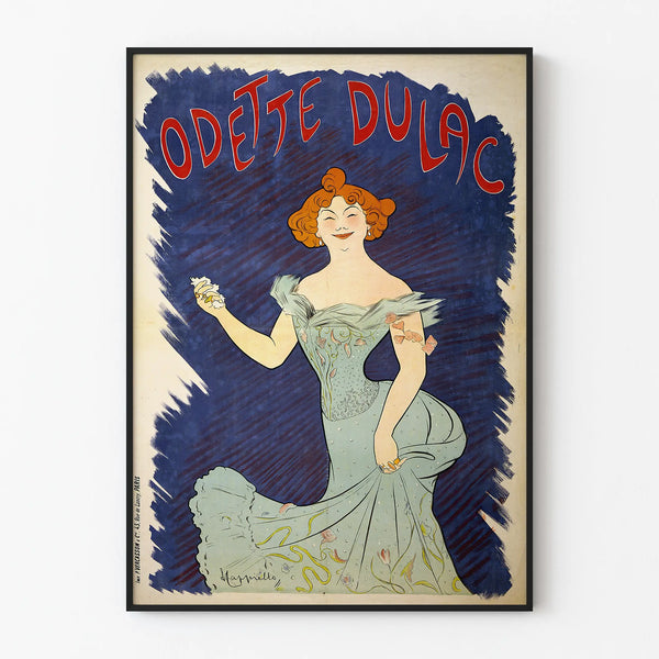 Vintage plakat Odette Dulac - Elegancka dekoracja ścienna w stylu retro