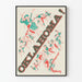 Plakat vintage Oklahoma tańczący ilustrowani