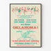 Plakat vintage spektakl OKLAHOMA! Teatr Nowy Jork 1963