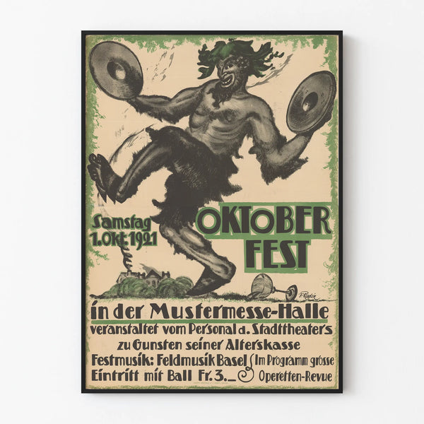 Plakat Vintage Oktoberfest 1921 - Autentyczna dekoracja ścienna