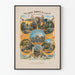 Plakat vintage ilustrujący karierę Old Johna Browna