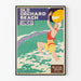 Plakat vintage Old Orchard Beach Sunday - Retro dekoracja ścienna plaża