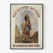 Plakat vintage stary Sachem Bitters Wigwam Tonic Nowy Jork