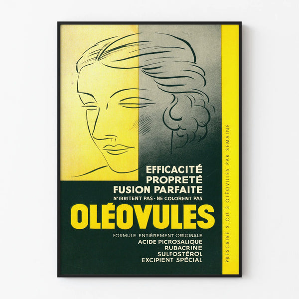 Plakat vintage Oléovules - Retro dekoracja ścienna