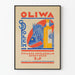 Plakat vintage olejowy oliwa Spolem dekoracyjny