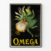 Plakat vintage Omega zegarek kieszonkowy dekoracja ścienna