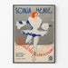 Plakat vintage Sonja Henie łyżwiarka figurowa
