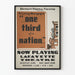 Plakat Vintage Teatr Detroit Federal - One Third of a Nation