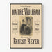 Plakat Opéra-Comique Maître Wolfram Muzyka Ernest Reyer
