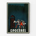 Wintage plakat Opocérés - Ilustracja rycerzy i fortyfikacji