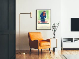 Plakat vintage Opodermyl odmrożenia - retro dekoracja medyczna na ścianę