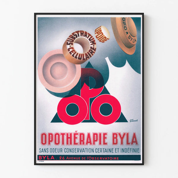 Plakat Vintage Opothérapie Byla - Francuska Dekoracja Ścienna Retro