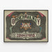 Plakat Vintage Zakon Kierowców Kolei 1868 — oprawiony obraz na ścianie