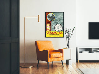 Plakat Vintage Organotiol Siarka Naturalna Dekoracja Ścienna Naukowa