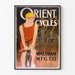 Plakat vintage Orient Cycles Lead the Leaders - Dekoracja ścienna rowerowa retro