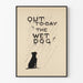 Minimalistyczny plakat Out to Day the Wet Dog