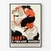 Plakat vintage western z jeźdźcem z rewolwerem