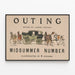Plakat vintage Outing Midsummer Number autorstwa Caspara Whitney'a — oprawiony obraz na ścianie