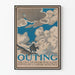 Plakat vintage magazynu Outing autorstwa Caspara Whitneya