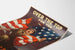 Plakat vintage patriotyczny amerykański Trzeci Emprunt obligacji Liberty