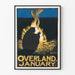 Plakat vintage Overland styczeń przy ognisku