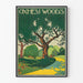 Plakat dekoracyjny w stylu Oxhey Woods vintage