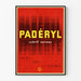 Plakat reklamowy vintage Padéryl na uspokojenie nerwowe