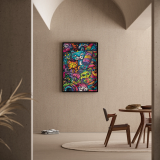 Plakat Pop Art - Dżungla Kocia