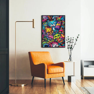 Plakat Pop Art - Dżungla Kocia