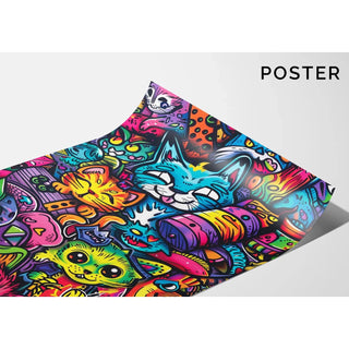 Plakat Pop Art - Dżungla Kocia