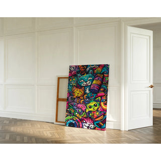 Plakat Pop Art - Dżungla Kocia