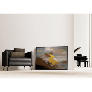 Tableau Abstrait – Nuée Dorée