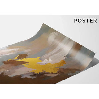 Tableau Abstrait – Nuée Dorée