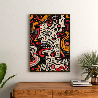 Plakat Pop Art - Zdekonstruowana Twarz