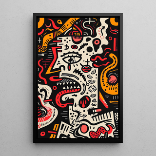 Plakat Pop Art - Zdekonstruowana Twarz