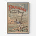 Plakat vintage Panorama Lipsk Krystall-Palast statek parowy