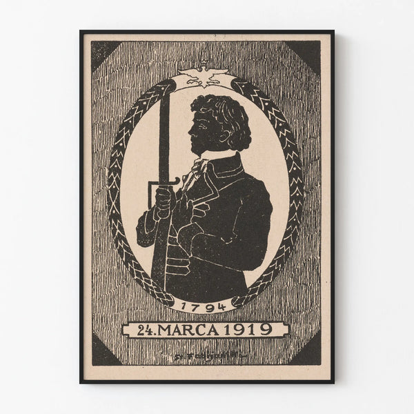 Pamiątkowy plakat z okazji 125. rocznicy złożenia przysięgi Tadeusza Kościuszki
