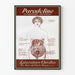 Wintage plakat medyczny Paradoline - Schemat bólu brzucha dekoracyjny