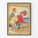 Plakat Vintage Koleje Paryż do Londynu - Dekoracja Ścienna Podróż