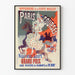 Plakat Vintage Paryż Wyścigi Hippodrom Porte Maillot