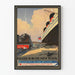 Plakat vintage podróż transatlantycka Paris-Havre-New York