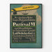 Plakat vintage dekoracji ściennej sterowiec Parseval VI