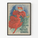 Plakat vintage Pastilles Géraudel kobieta z czerwonym parasolem