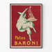 Plakat vintage Pâtes Baroni 1921 do dekoracji ściennej kuchni