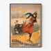 Plakat vintage Patin-Bicykleta Richard-Choubersky do dekoracji ściennej