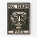 Plakat portret linoryt Paul Robeson 1898-1976