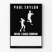 Plakat minimalistyczny Paul Taylor Taylor 2 Dance Company