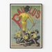 Plakat vintage Paulus tancerz w żółtym stroju