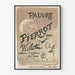 Plakat vintage Pauvre Pierrot autorstwa Willette