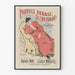 Plakat vintage 'Pauvres Hommes, Si L'on Voulait' - Dekoracja ścienna retro